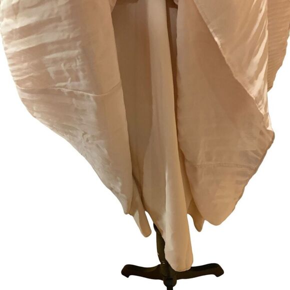 Nanette Lepore Chiffon Shift Dress Plisse Soft Pink  Savannah Rose‎ Size 14 NWT - Picture 9 of 15